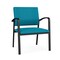 Lesro Newport Wide Guest Chair Metal Frame, Black, OH Waterfall Upholstery NP1201 - alternate 1